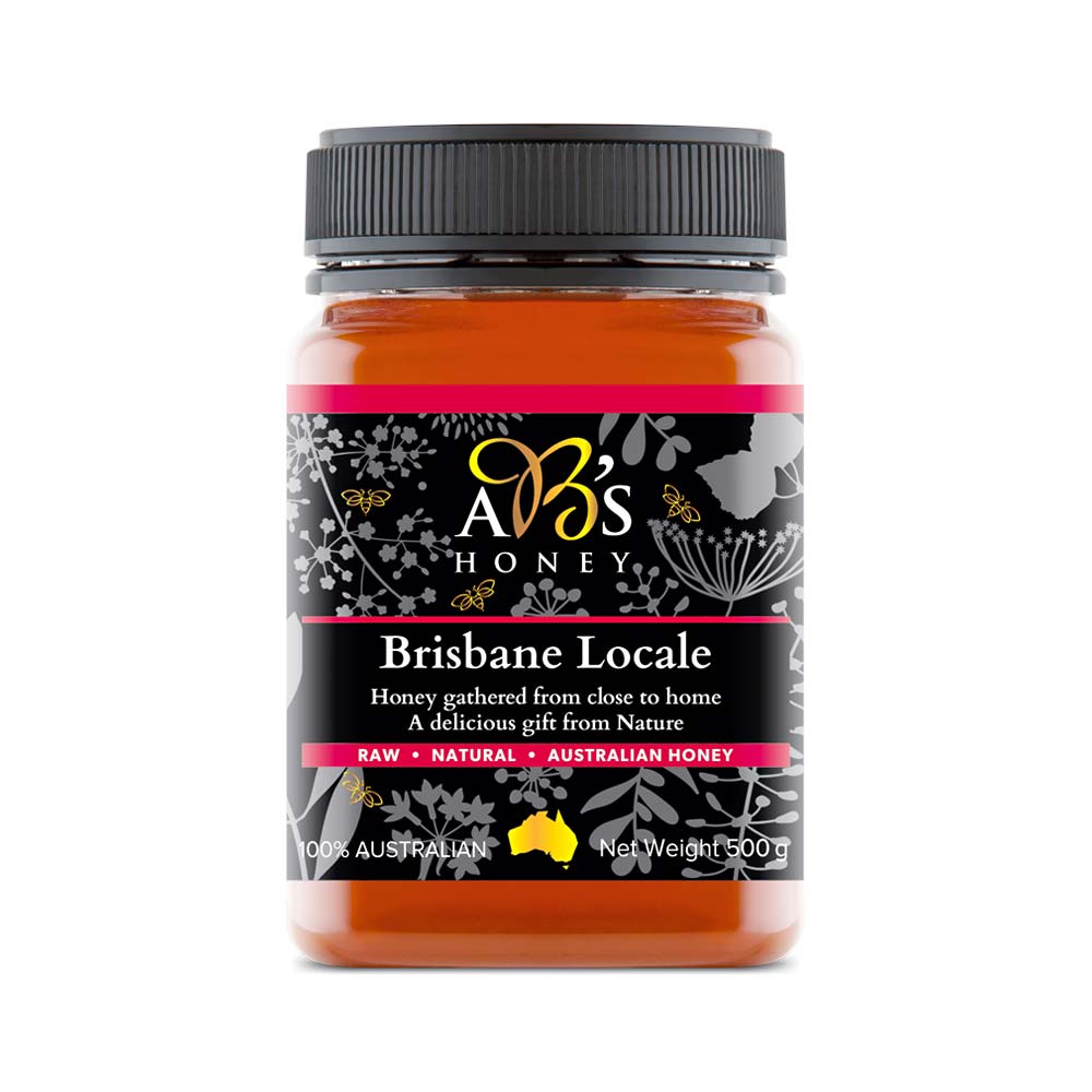 Jar of Brisbane Locale Honey - raw Australian honey sourced from the Brisbane region