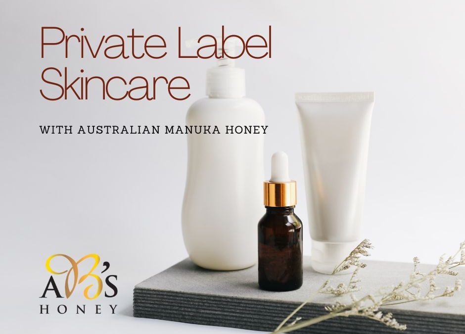Private label skincare bottles